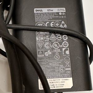 Dell laptop charger 65w ac adapter